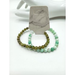 Combo Peridoto + Crisoprasio