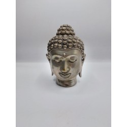 Testa del Buddha in bronzo 18 cm